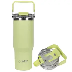 BUFFER FLASK - Vaso Tumbler Termico Botella Agua Buffer Inox 830 ml - Verde lima