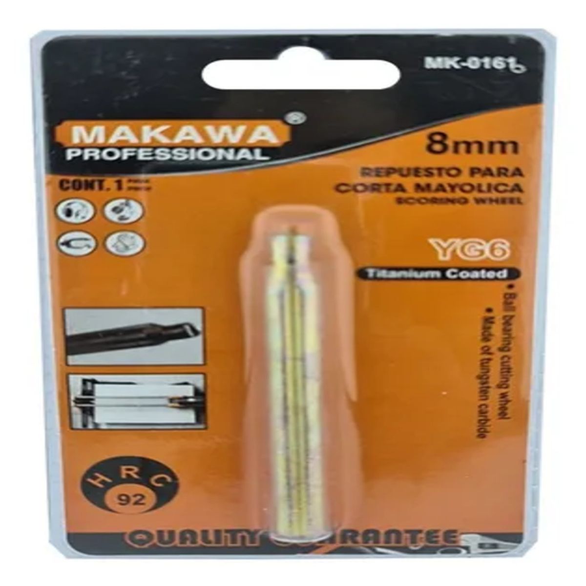 MAKAWA - Rodel Repuesto Para Cortadora De Ceramica 8 Mm Makawa