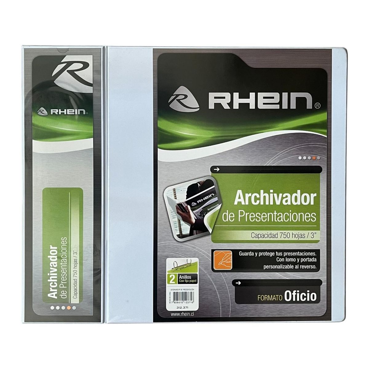 RHEIN - Flat para Archivador Rhein Oficio Pack 50 Unidades