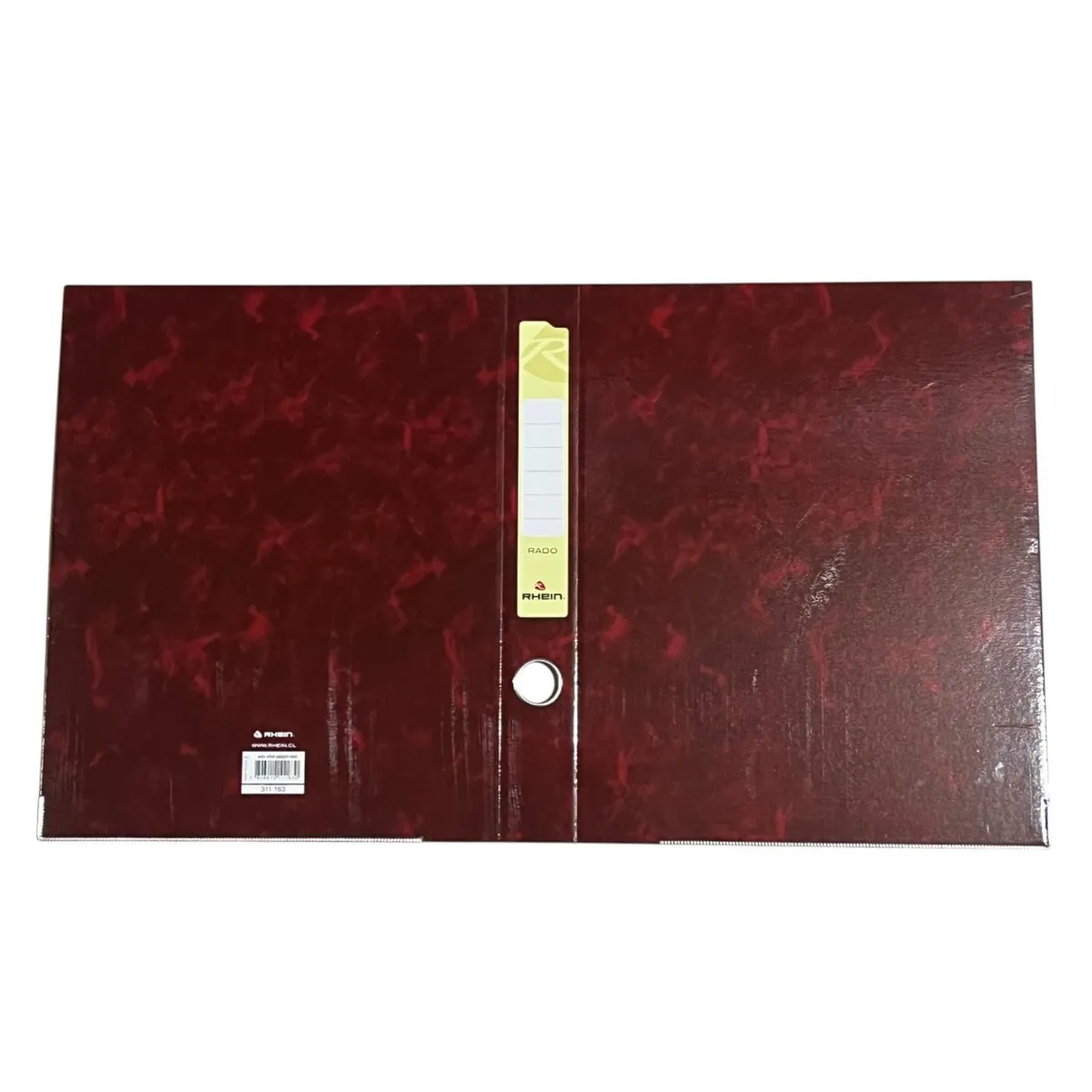 RHEIN - Flat para Archivador Rhein Rado Burdeo Pack 50 Unidades