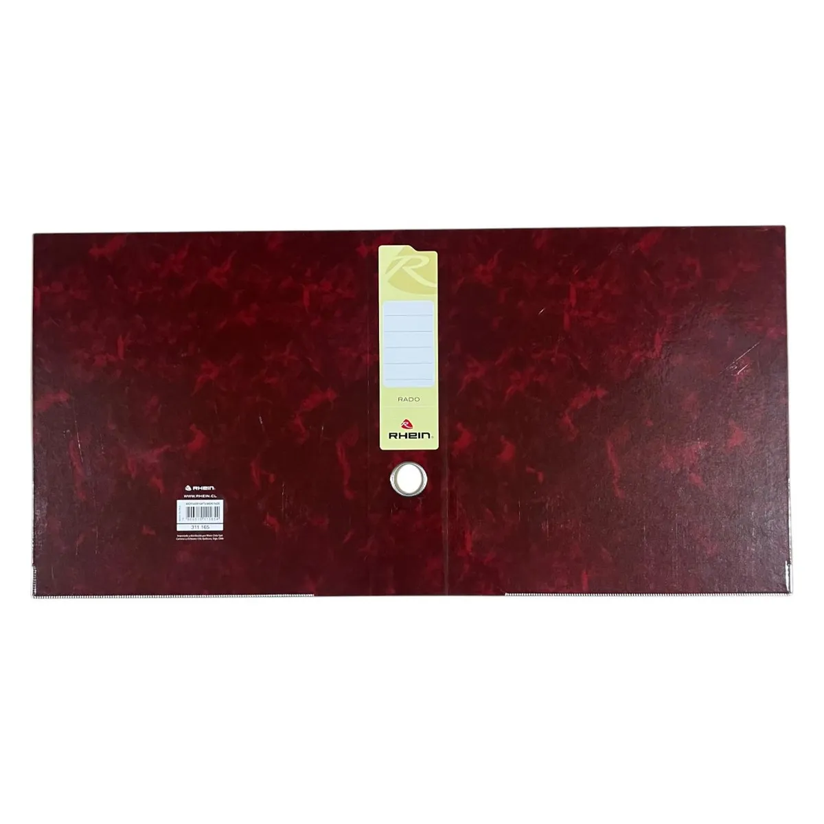 RHEIN - Flat para Archivador Rhein Carta Burdeo Pack 50 Unids