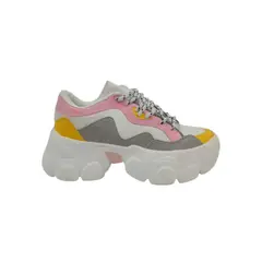 HERIEL - Zapatilla Rosa Plataforma Mujer
