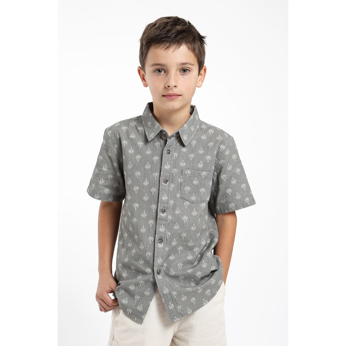 FROENS - Camisa kids manga corta  palmeras Froens