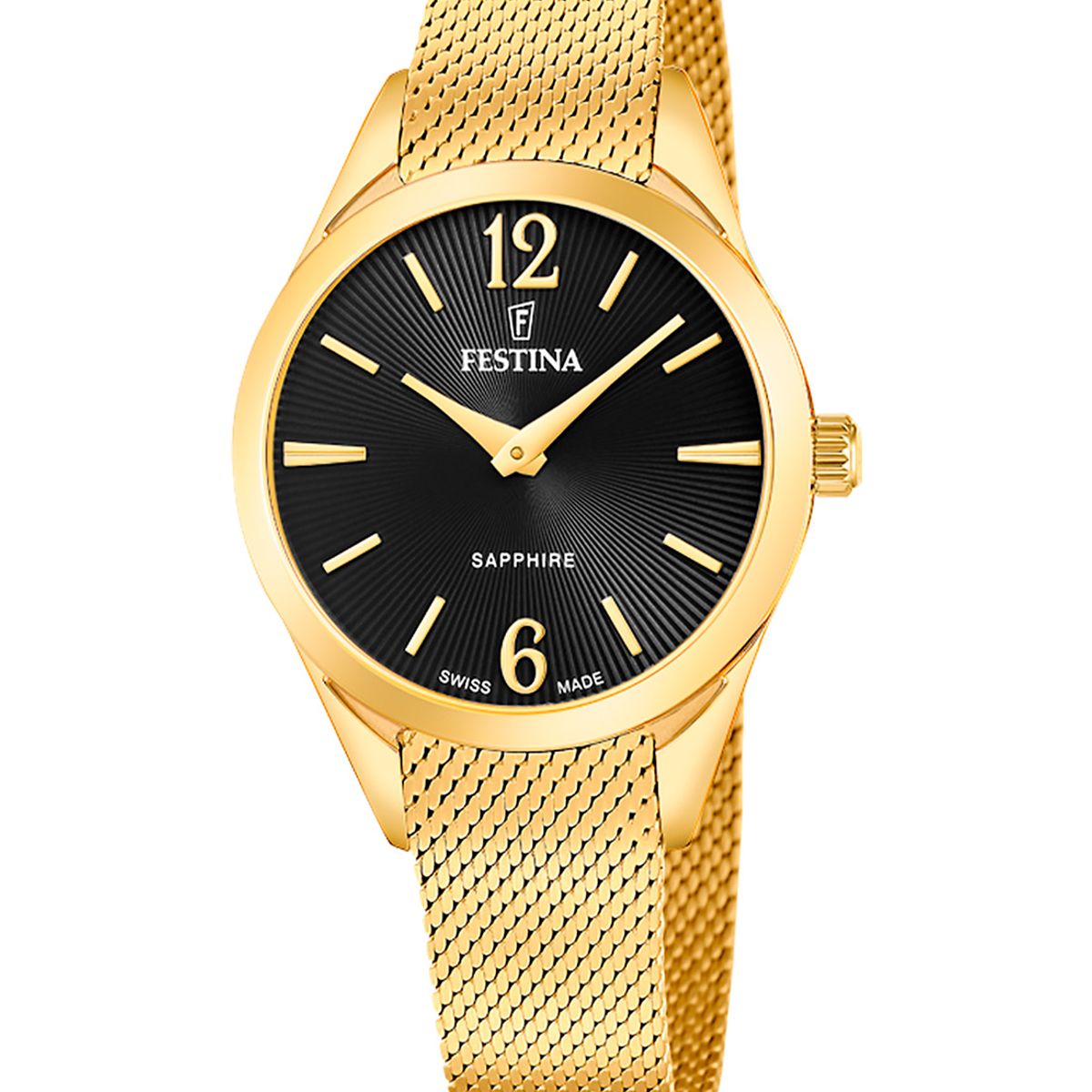 FESTINA SWISS - Reloj F20077/5 Festina Swiss Negro Mujer Grace