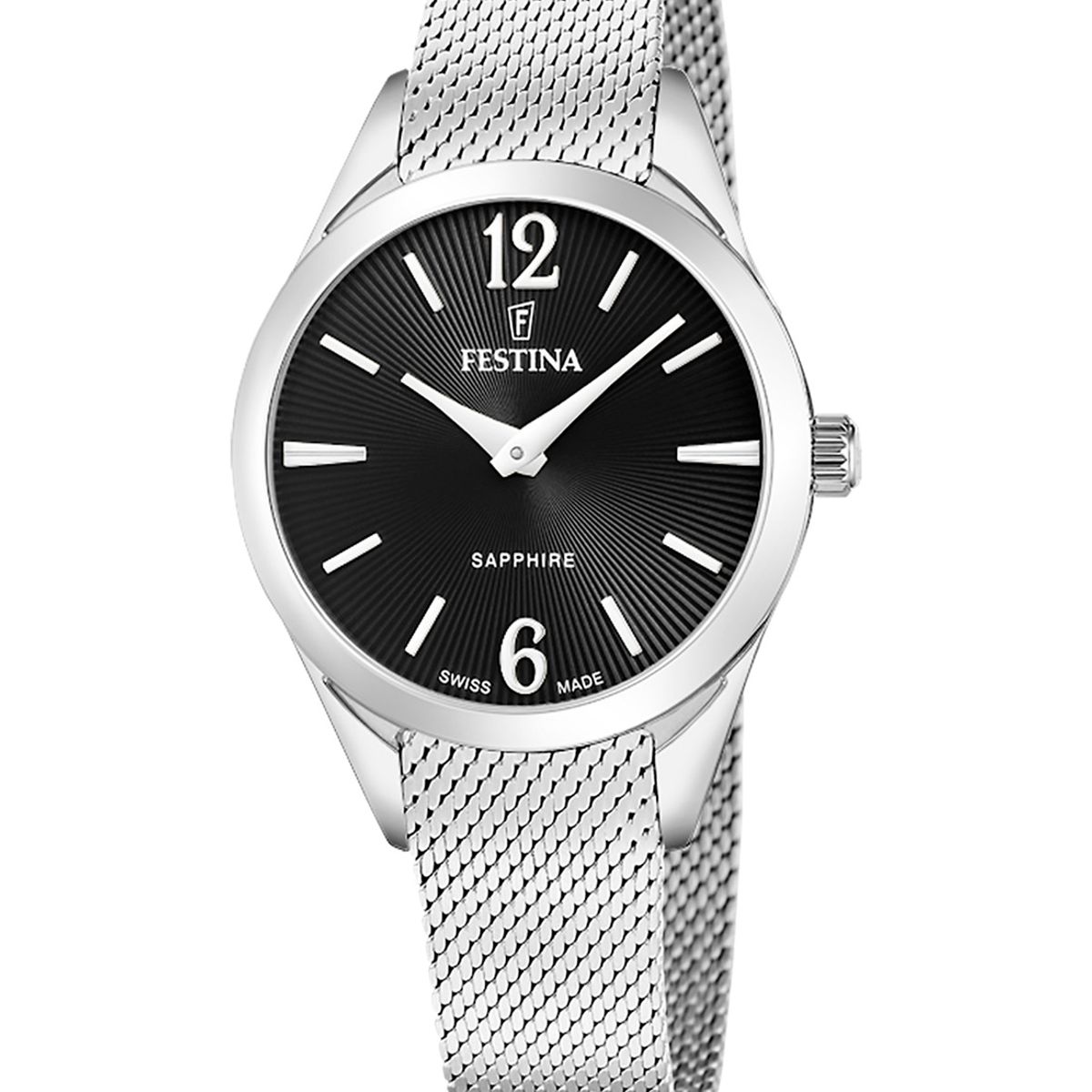 FESTINA SWISS - Reloj F20076/5 Festina Swiss Negro Mujer Grace