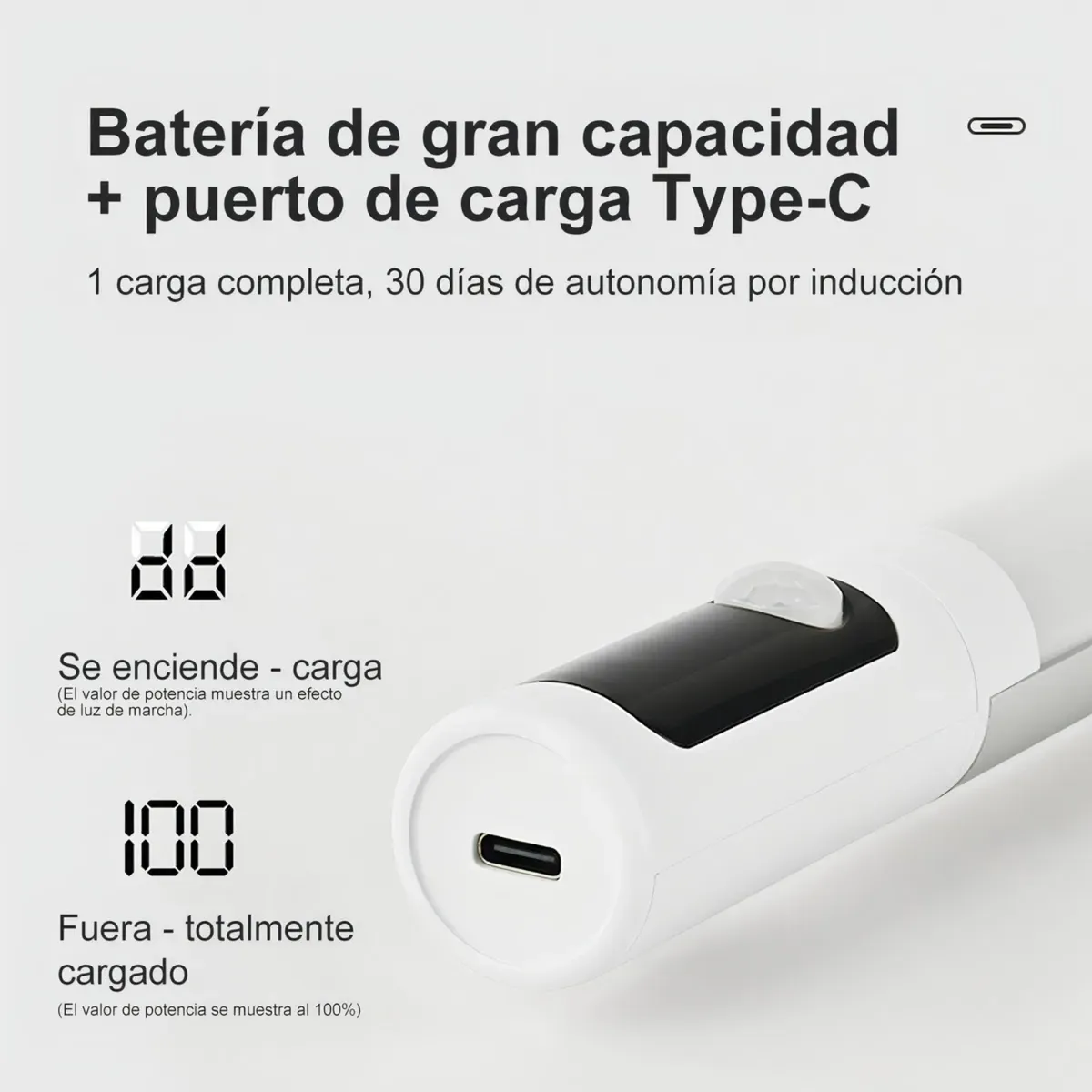 CRUSEC - Barra De Luz LED Lampara 30 cm Con Sensor De Movimiento