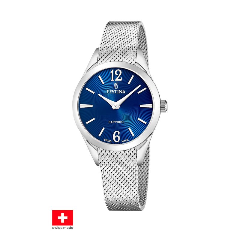 FESTINA SWISS - Reloj F20076/3 Festina Swiss Azul Mujer Grace