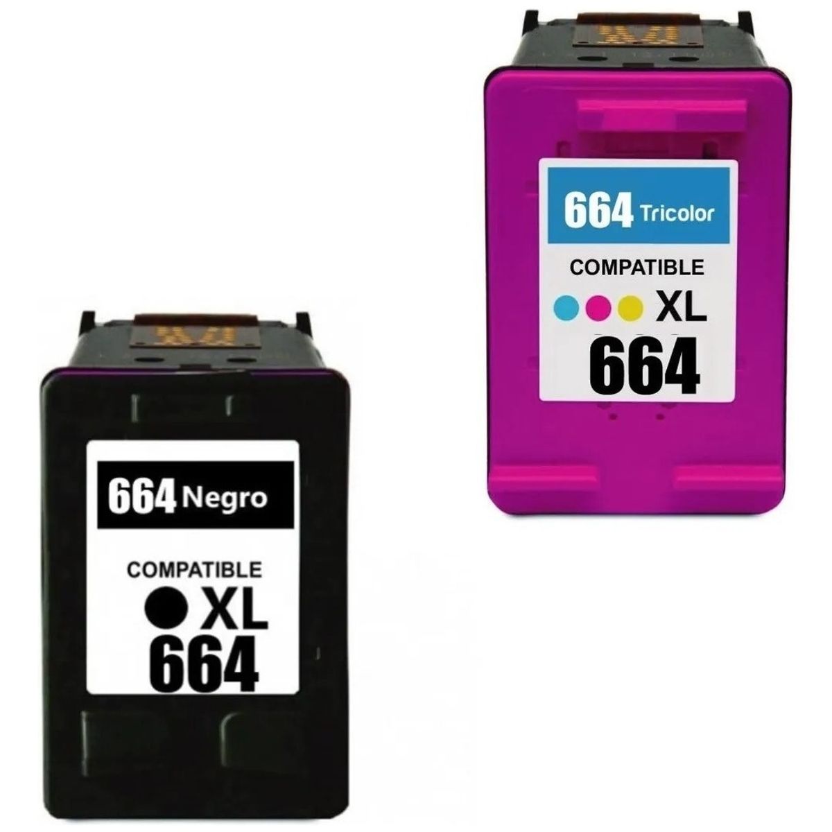 FUJIPRINT - Tinta 664 Xl Pack Negro Y Color Alternativo