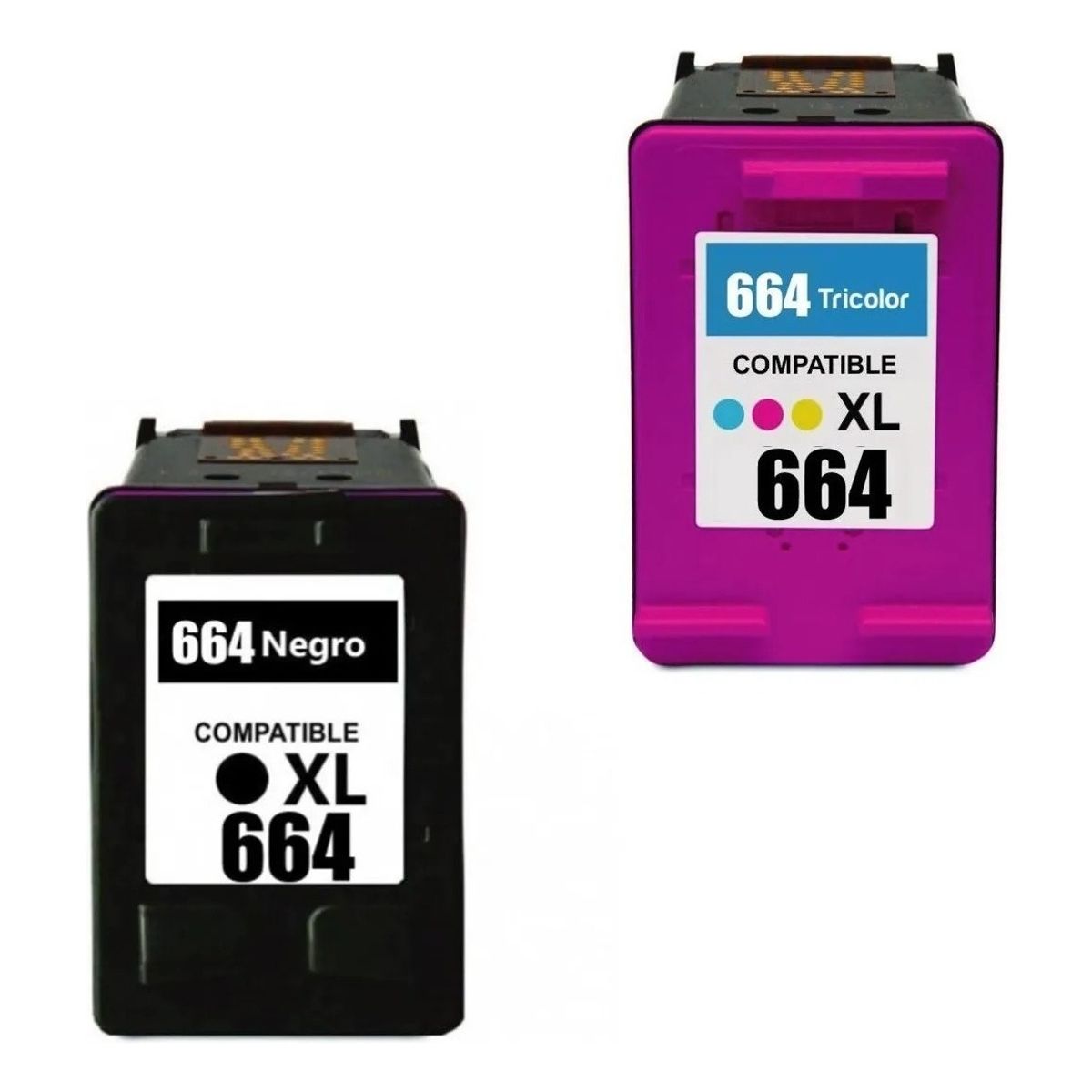 FUJIPRINT - Tinta 664 Xl Pack Negro Y Color Alternativo
