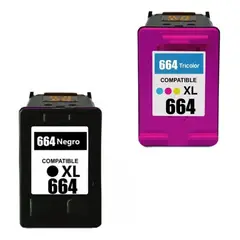 FUJIPRINT - Tinta 664 Xl Pack Negro Y Color Alternativo