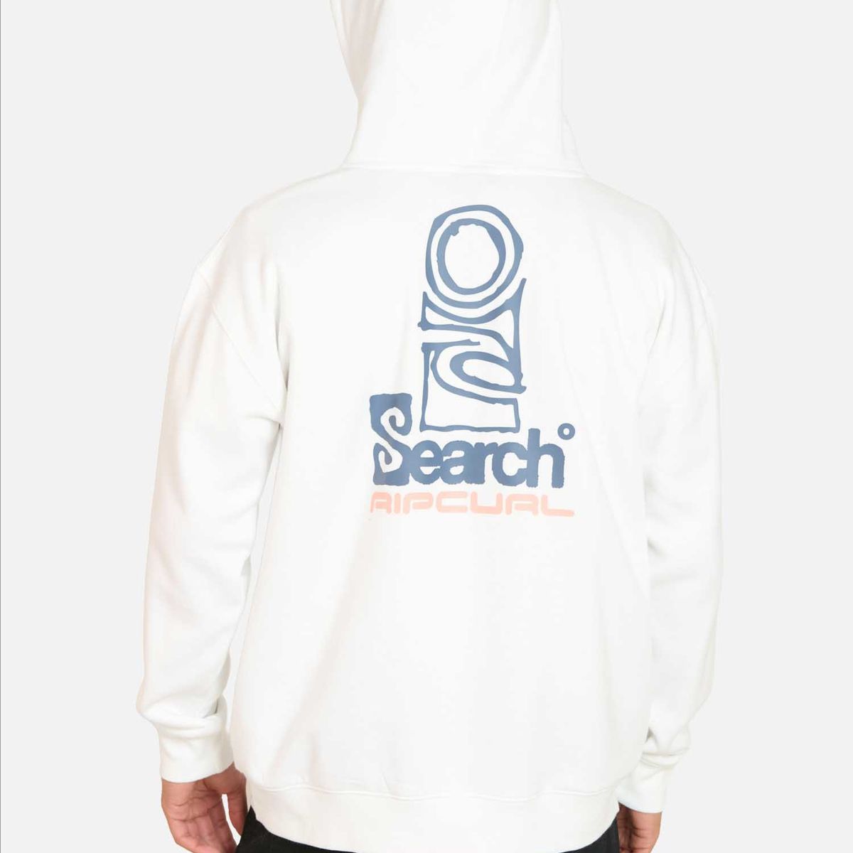 RIP CURL - Poleron Canguro Search mission Hoodie Blanco Hombre Rip Curl - Blanco