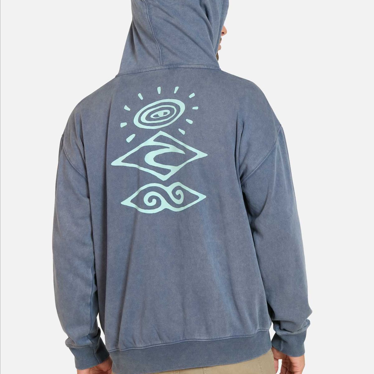 RIP CURL - Poleron FZ Boys Search Logo Azul Hombre Rip Curl
