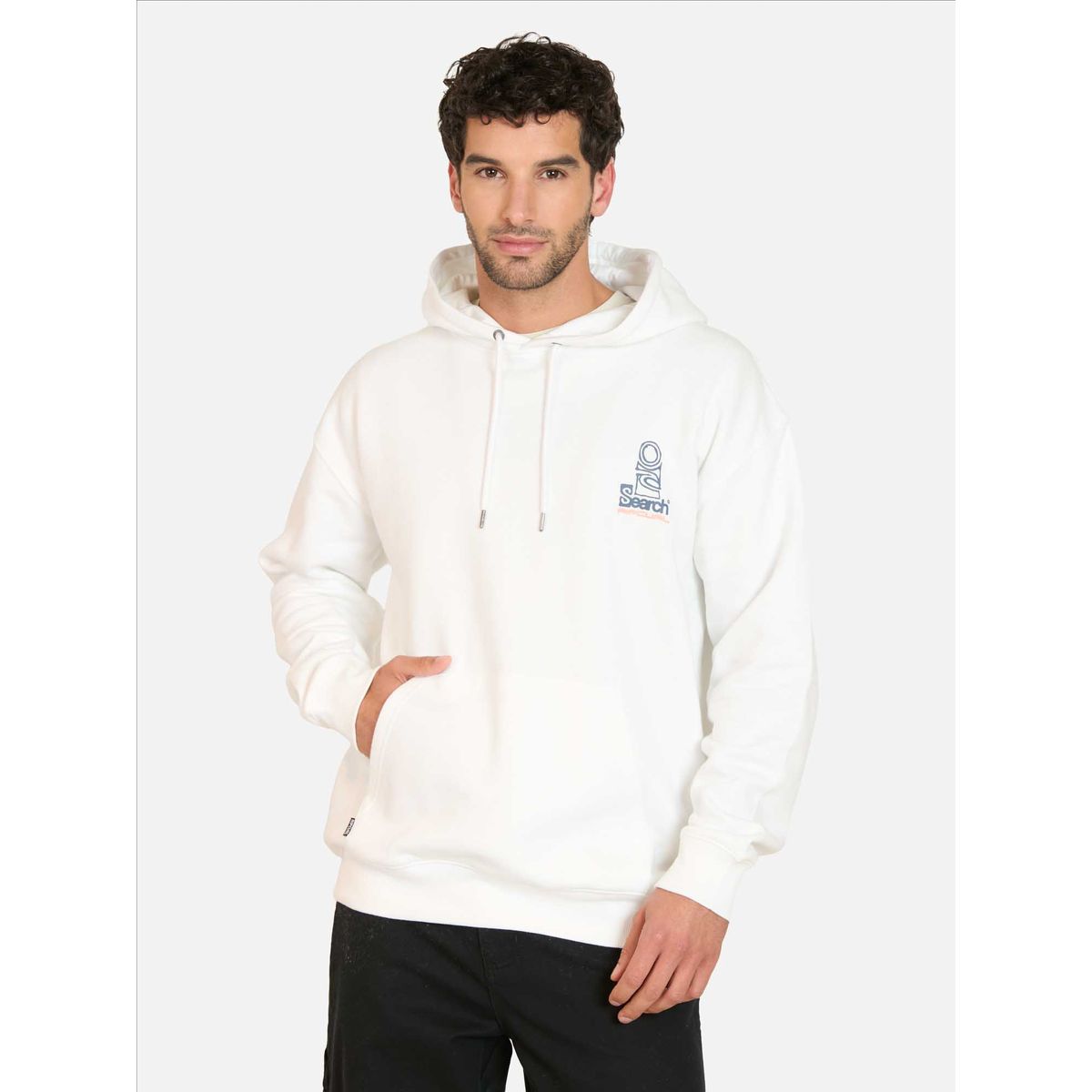 RIP CURL - Poleron Canguro Search mission Hoodie Blanco Hombre Rip Curl - Blanco