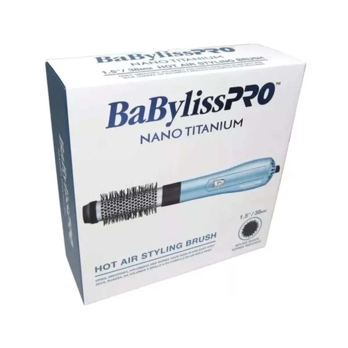 BABYLISS PRO - Cepillo Secador Nano Titanium 38mm BabylissPro