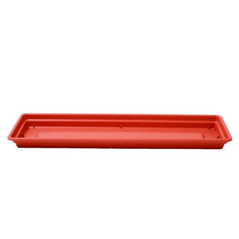 REYPLAST - PACK X4 PLATO DE MACETA RECTANGULAR DURA KOTTA 59CM  TERRACOTA  REYPLAST