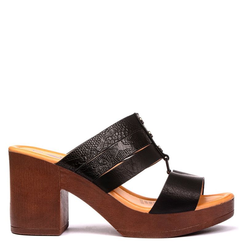 CHANCLETA - Zapato Mujer Anfora Negro