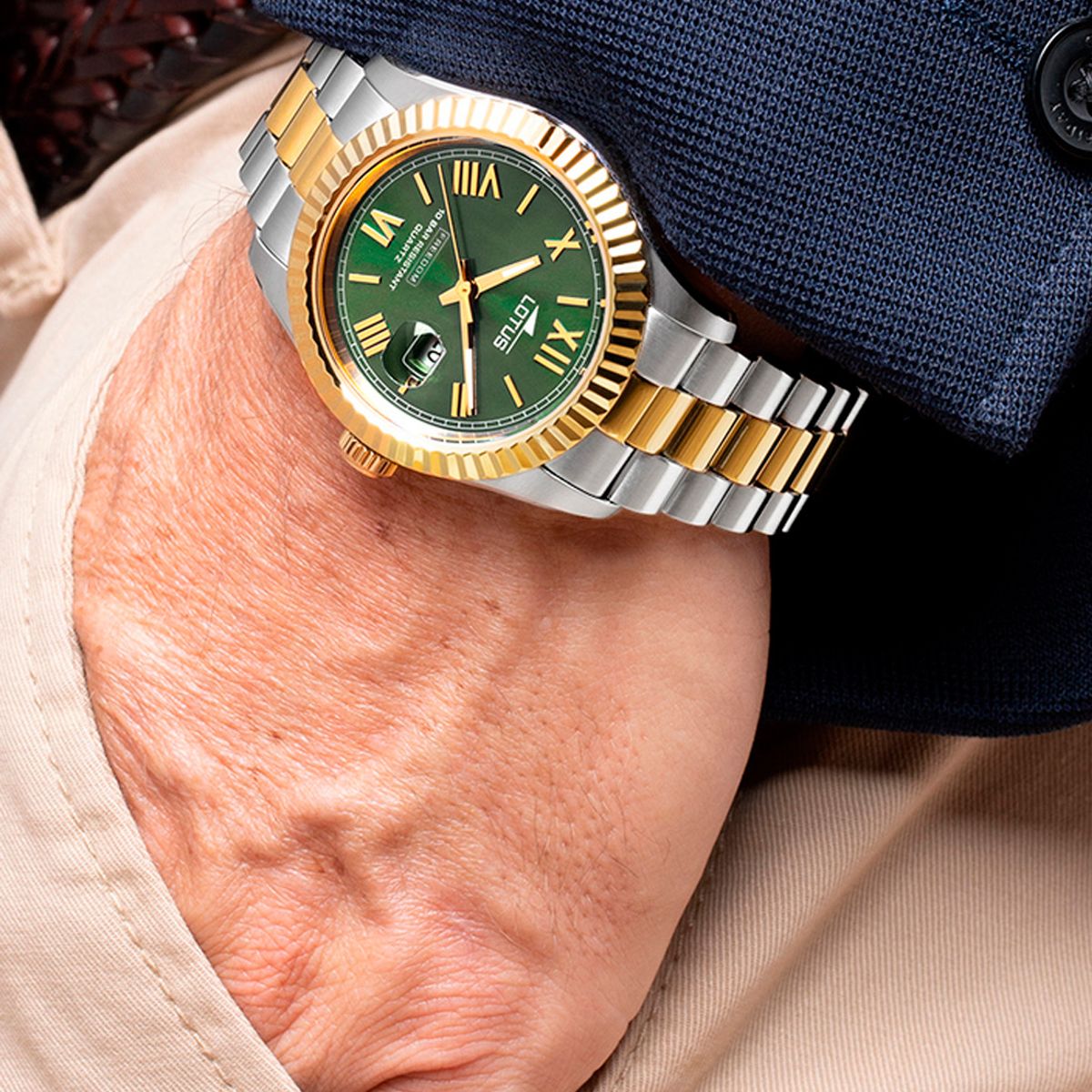LOTUS - Reloj 19003/3 Lotus Verde Hombre The Ambassadors Collections