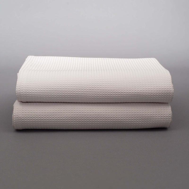 TEXTIL SUPER - COLCHA PIQUE WAFFLE BLANCO 1 PLAZA