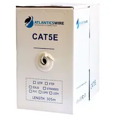 ATLANTICSWIRE - CABLE UTP CAT5E, 24 AWG, CCA, 305 MTS.