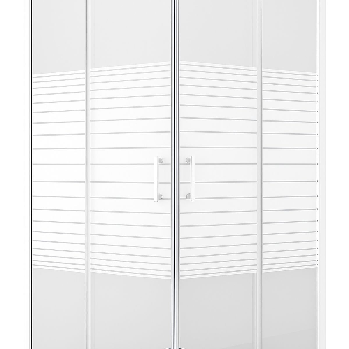 GENERICO - SHOWER DOOR 80x80x195 CUADRADO TRANSPARENTE