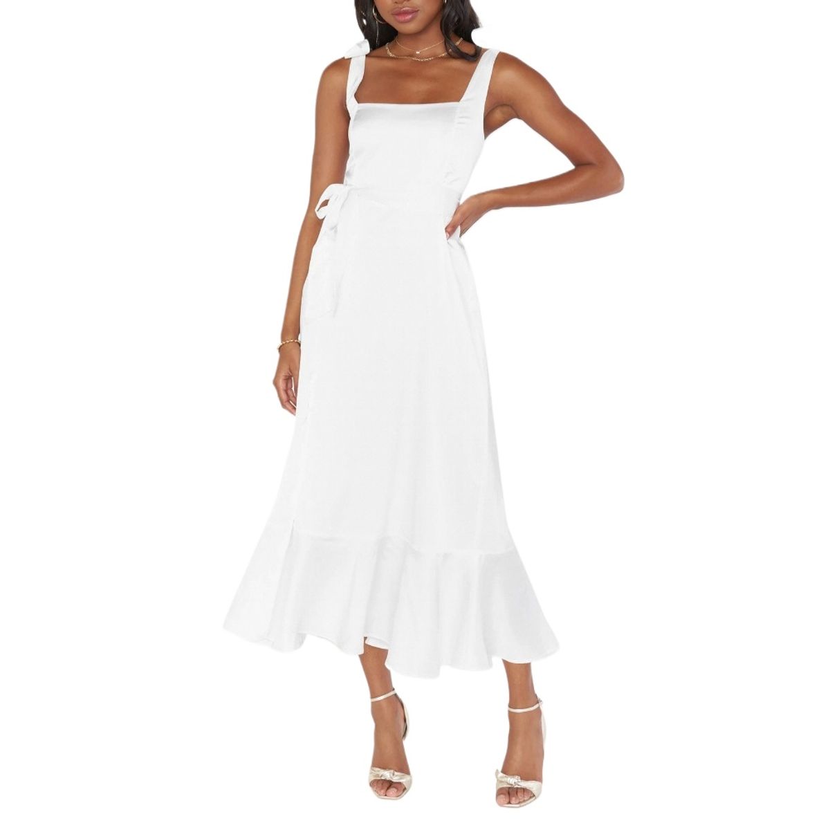 GIOIO - Vestido Francés Elegante Abertura Urbano Premium Corte Figura Esbelta​