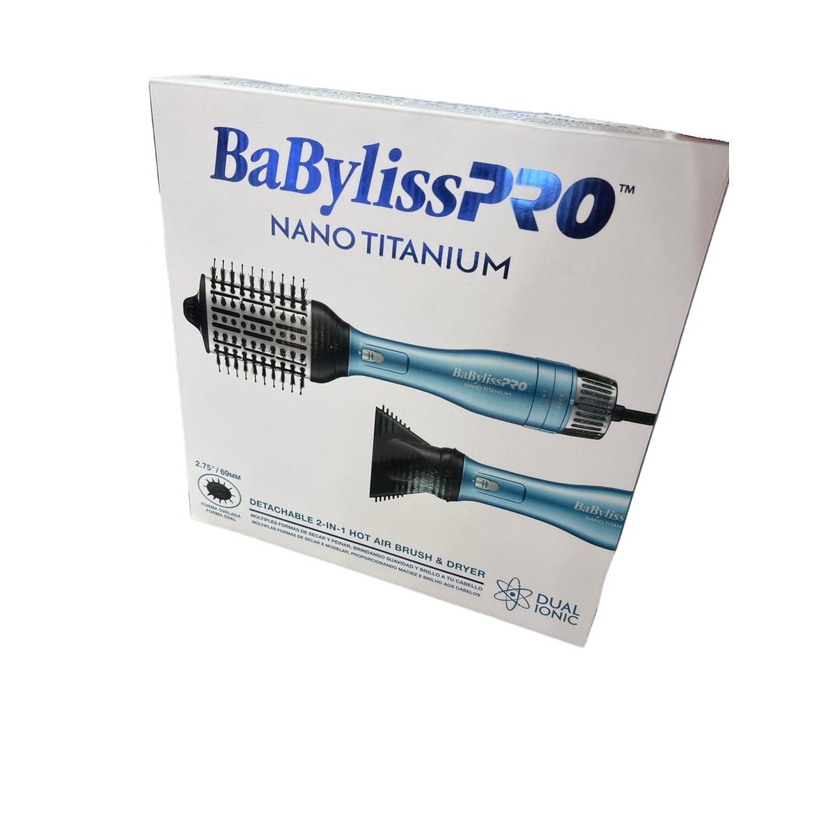 BABYLISS PRO - Cepillo Secador BabylissPro de 69mm 2 en 1