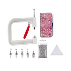 GENERICO - Máquina instalación de perlas + 1 caja perlas