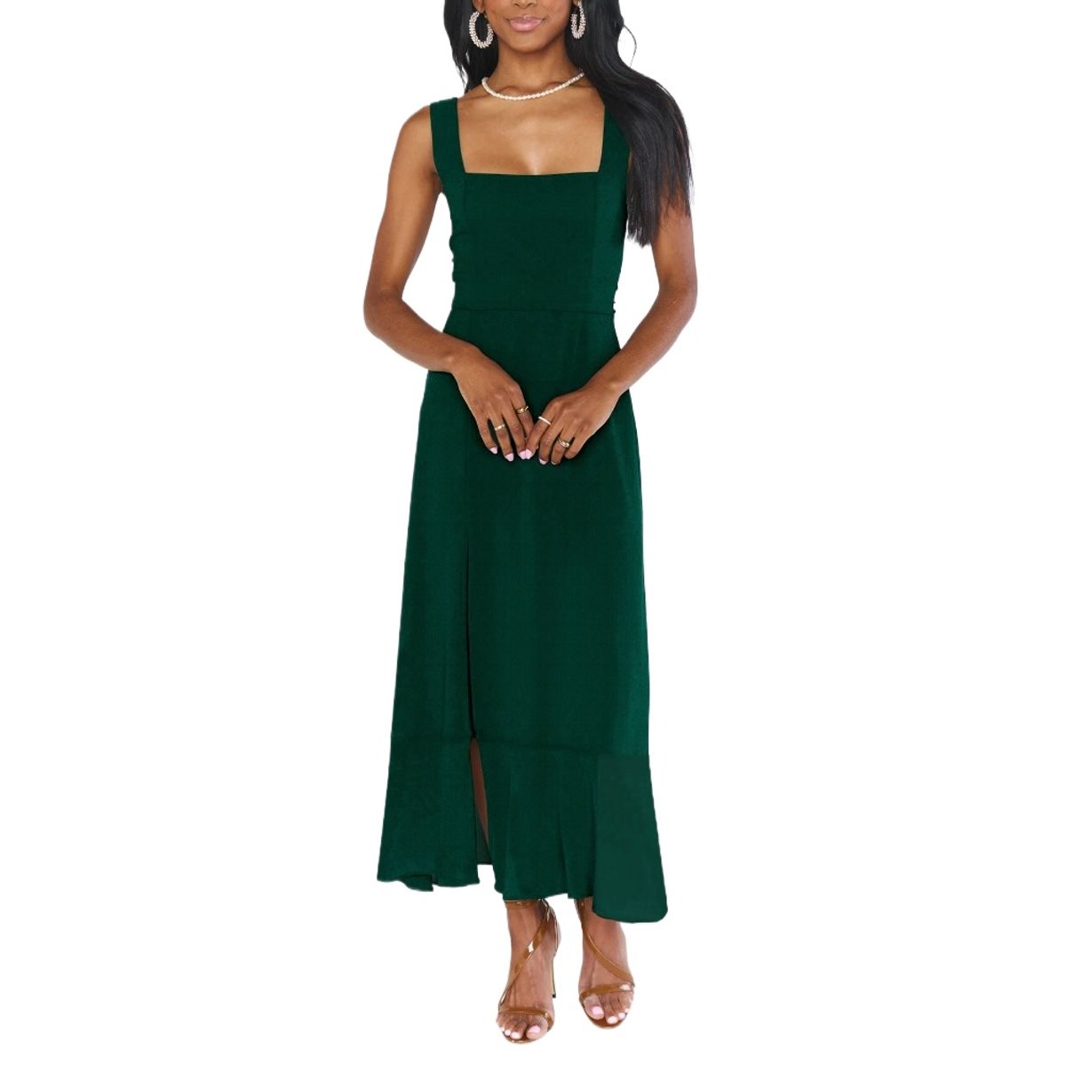 GIOIO - Vestido Francés Elegante Abertura Urbano Premium Corte Figura Esbelta​