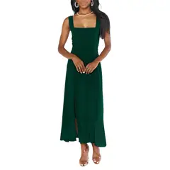 GIOIO - Vestido Francés Elegante Abertura Urbano Premium Corte Figura Esbelta​