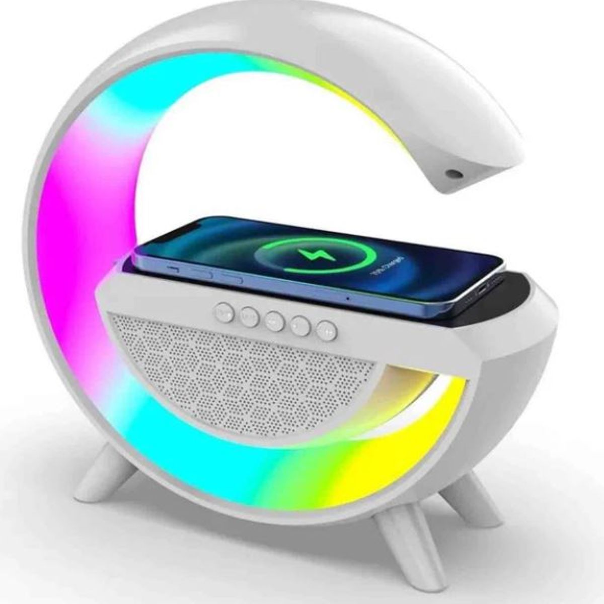 GENERICO - Cargador Inalámbrico Parlante Radio G Bluetooth Lámpara USB