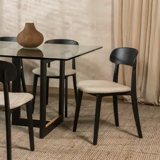 AMOBLE - Silla Miscano Negra Amoblé