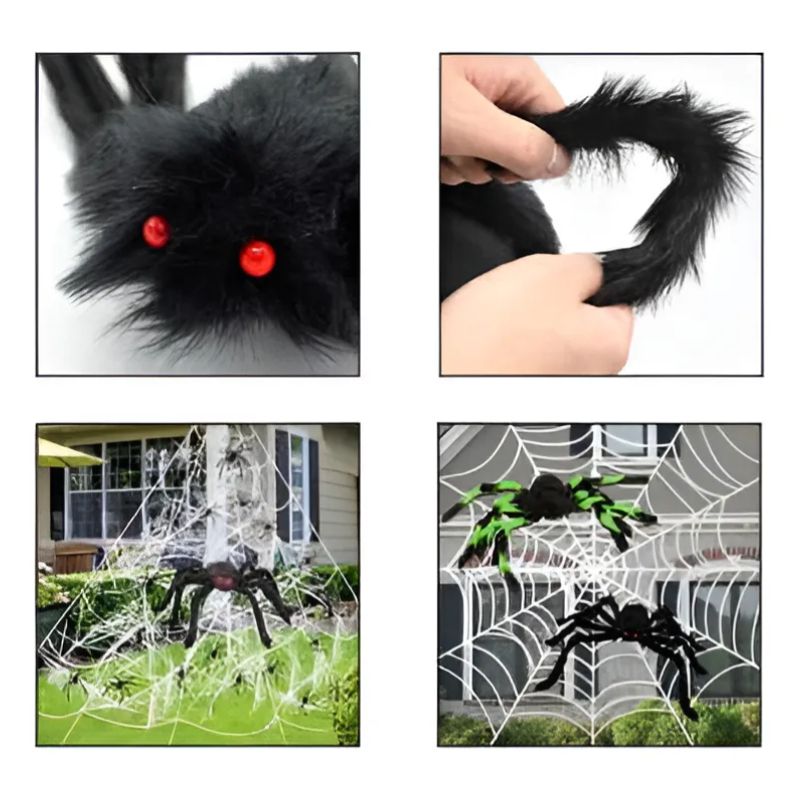 GENERICO - 2 Araña De Halloween 50cm