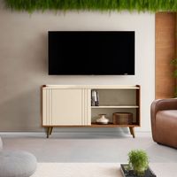 Rack TV hasta 50 pulgadas 135x70x36 cm Beige Austin
