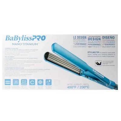 Imagen 2 del producto Plancha Waflera Nano Titanium BabylissPro 38mm 8TOOH Crimping Plates
