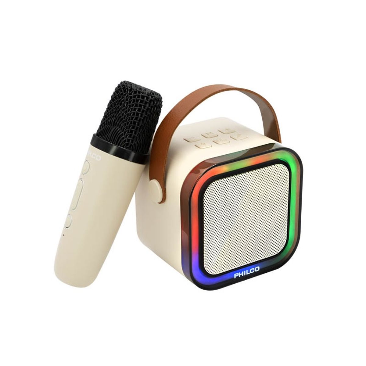TECMASTER - Parlante Portátil Mini Bluetooth Tws Karaoke Con Micrófono