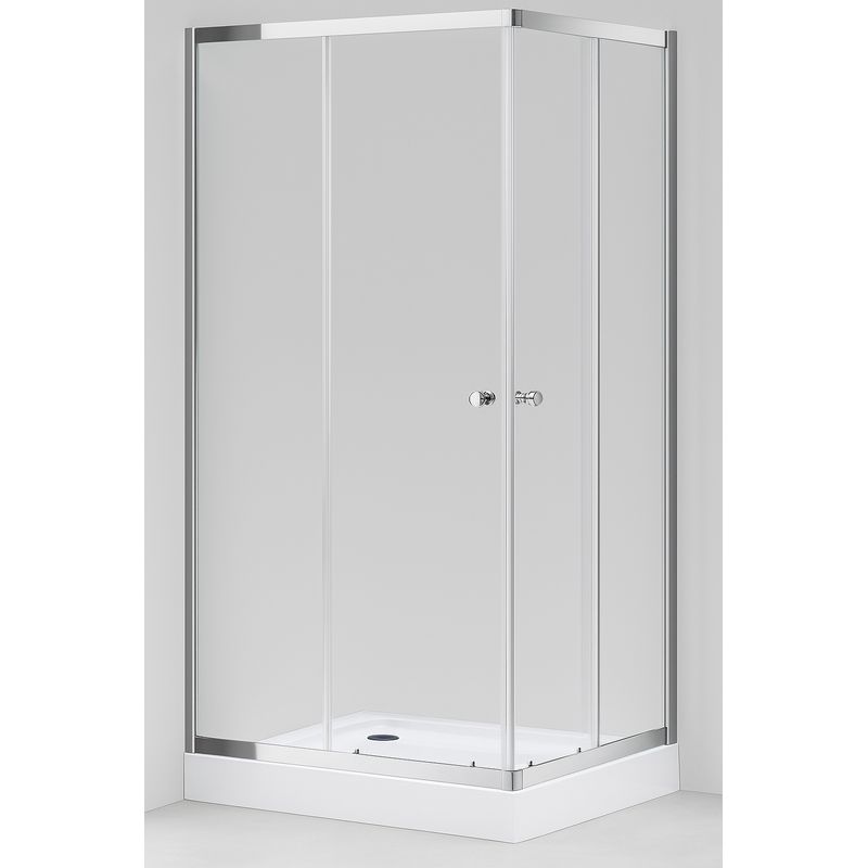 GENERICO - SHOWER DOOR 90X90X195 CUADRADO TRANSPARENTE