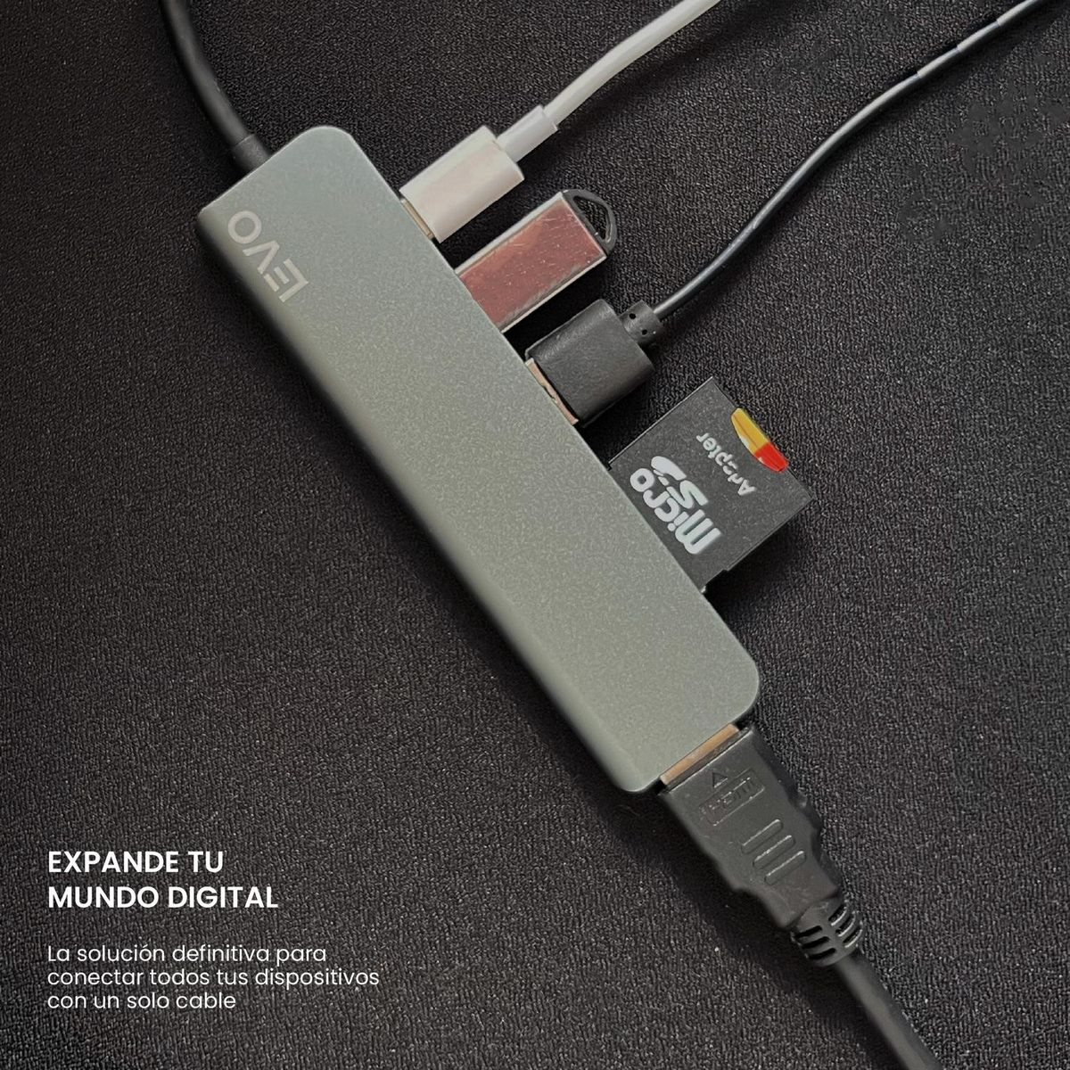 LEVO - Hub USB-C Adaptador Multipuerto 6 en 1 Macbook Windows LEVO