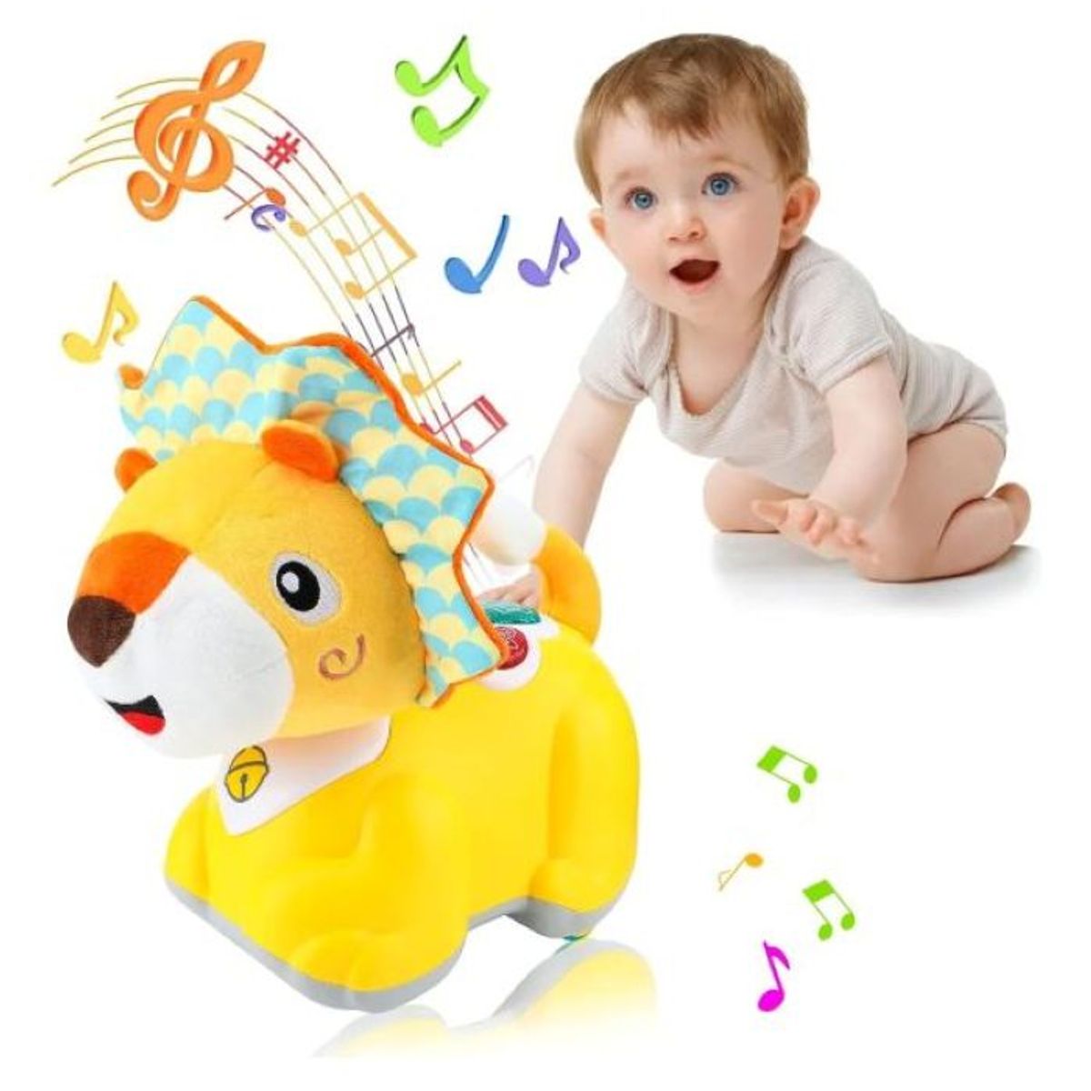 GENERICO - Juguete De Gateo León Musical Didáctico Para Bebé