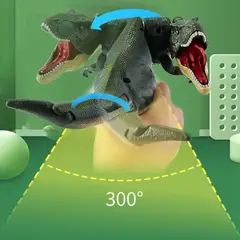 BABYLUNA - T-Rex Retráctil con Sonido Mordida Animada Mecánico y Compacto