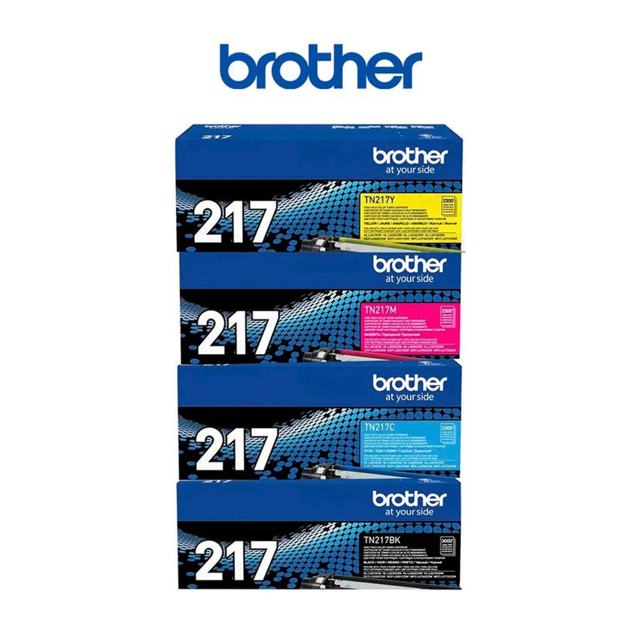 BROTHER - Pack de tóner brother tn-217 4 colores TN217