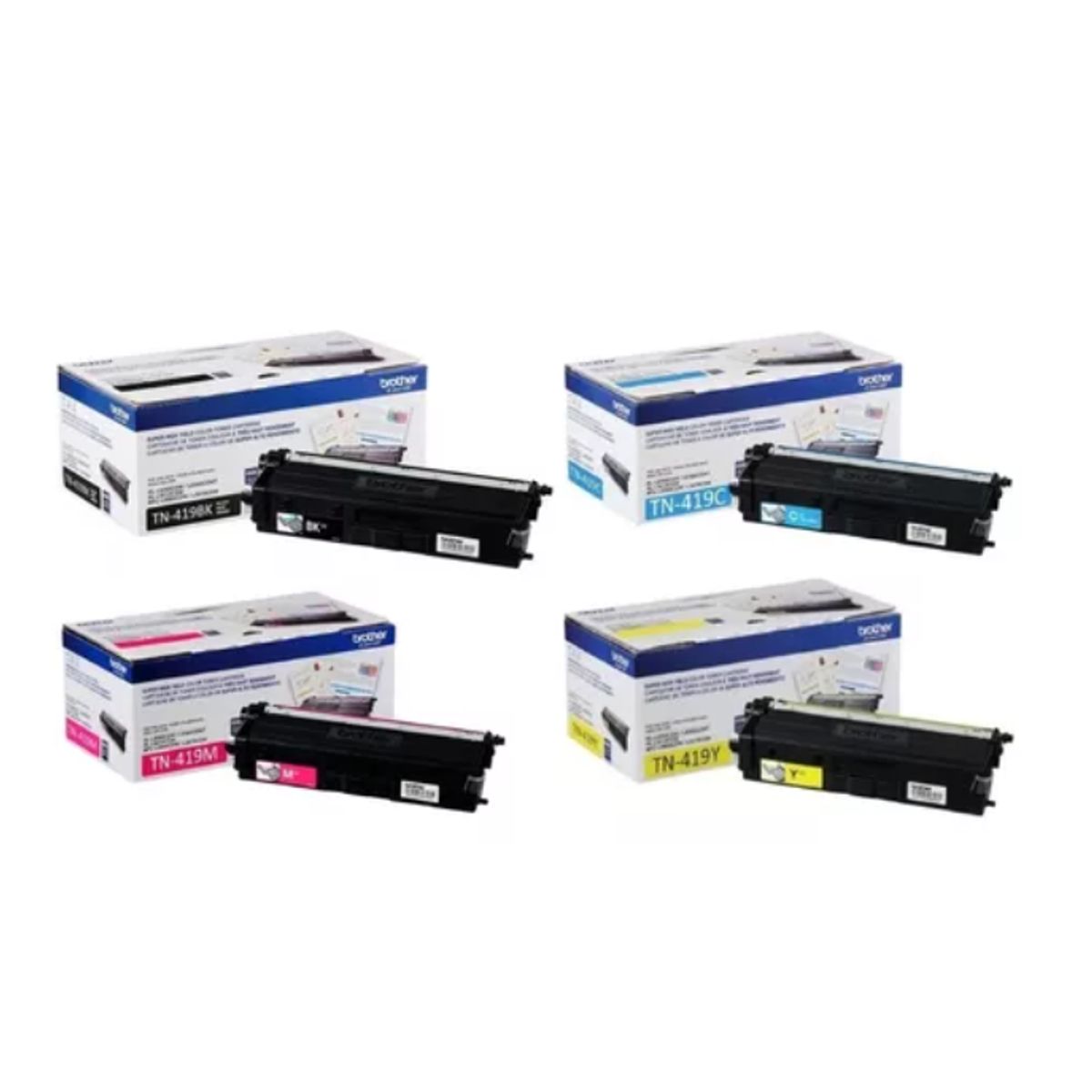 BROTHER - Pack de cartuchos de tóner tn-419 4 colores TN419