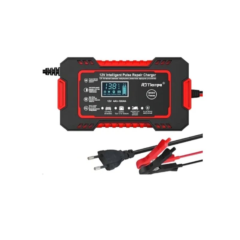 GENERICO - Cargador Batería Inteligente Y Rapido Para Autos Motos 12v