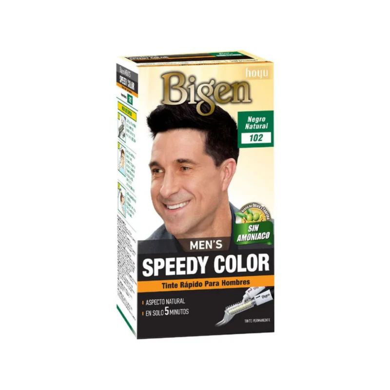 BIGEN - Tinte Bigen Speedy Color para hombre 102 negro natural