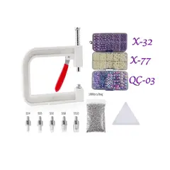 GENERICO - Set Máquina instalación de perlas + 3 cajas perlas