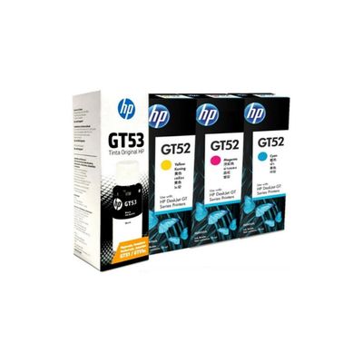 Hp Pack De Tintas Gt53 Negro + Gt52 Color Originales