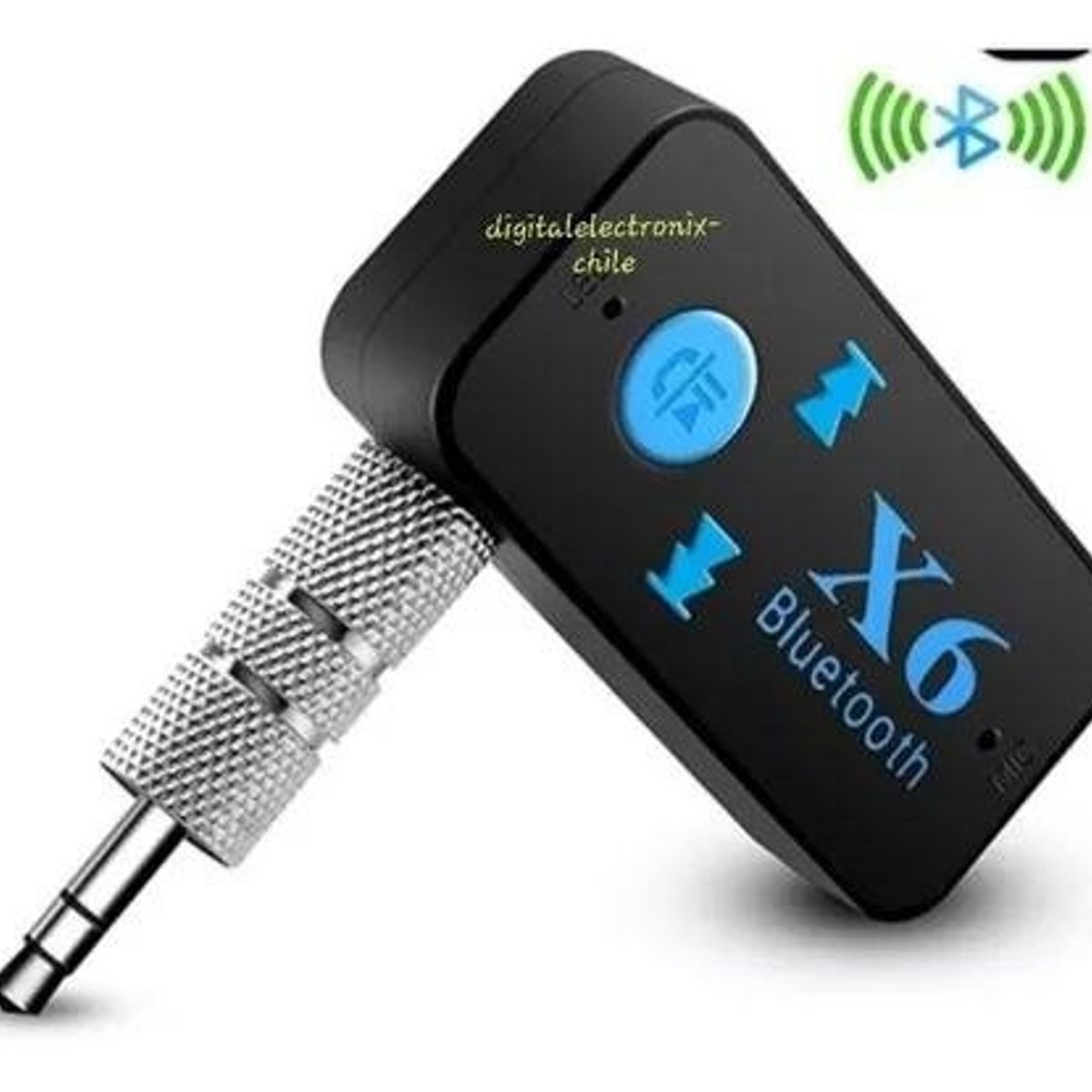 GENERICO - Receptor bluetooth Mp3 x6 Plug 35mm Automovil Música