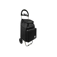 Carrito de compras plegable 47 L color negro