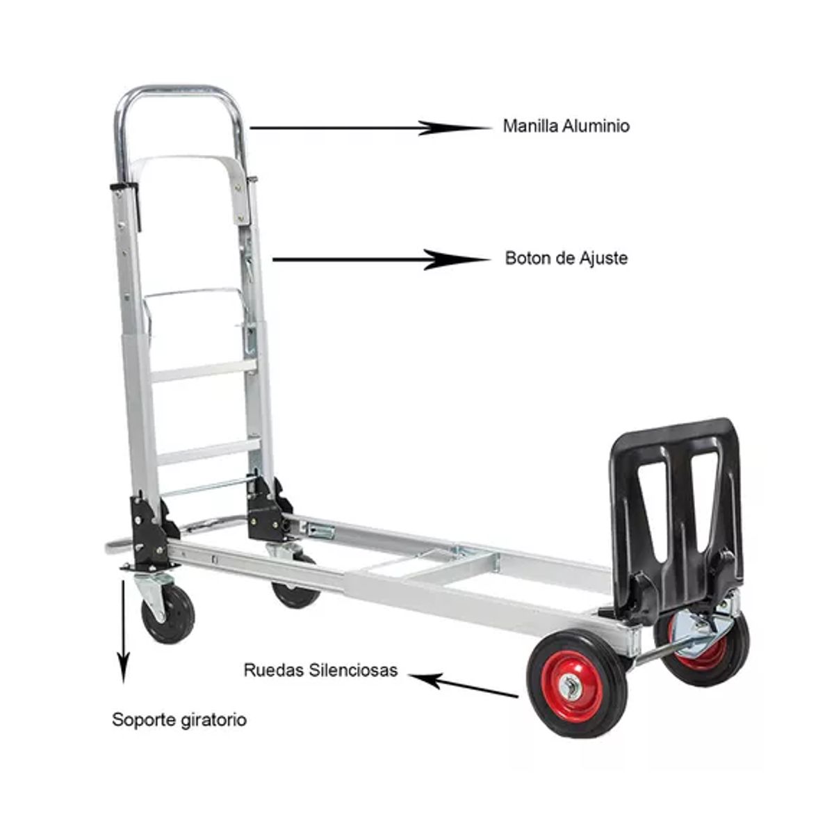 GENERICO - Carrito de compras plegable multiuso