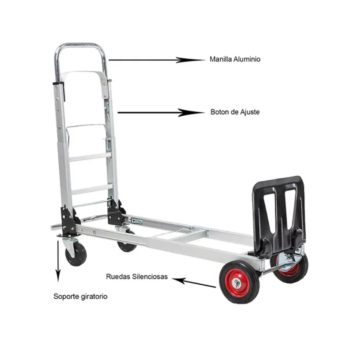 GENERICO - Carrito de compras plegable multiuso