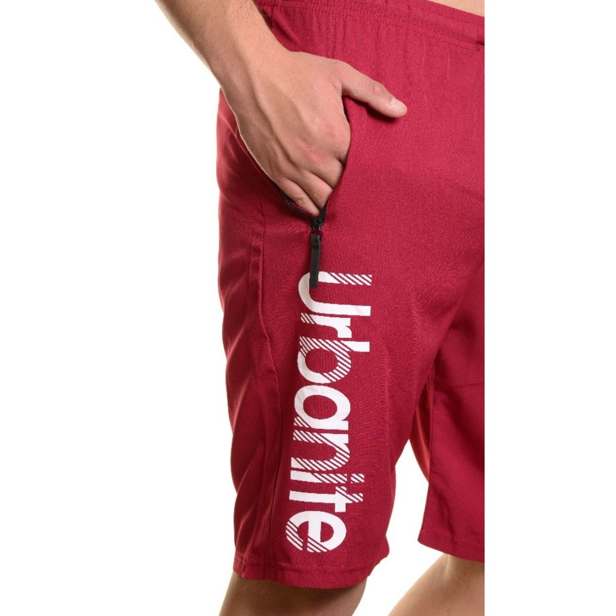 LIKE SHOP - Short Deportivo Hombre Secado Rápido Bolsillos Cierre Urban 7526